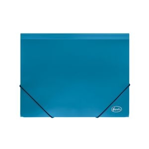 Document case A4*3cm FOROFIS 0.60mm w/elast.bands, width 30mm (blue) plastic