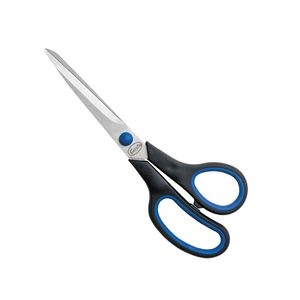 Scissors FOROFIS 220mm  HOME USE w/soft rubber (green handles)