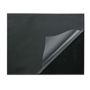 Desk mat black 45x61cm with transparent cover