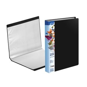 Transparent book A4 FOROFIS 0.80mm cover w/80 transp.pockets 0.03mm (black) PVC