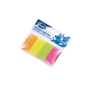 Papīra indeksi FOROFIS 4 neona krāsas x 40lp. 20x50mm