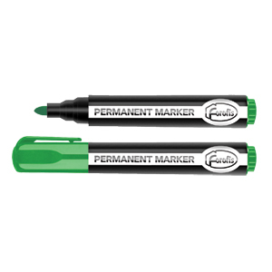 Permanent marker Mego 2-5mm green bullet tip FOROFIS