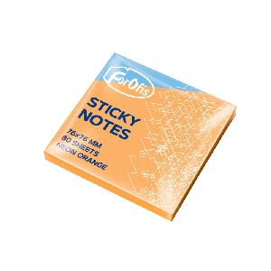 Stick notes FOROFIS 76x76mm 80sh. (neon orange)
