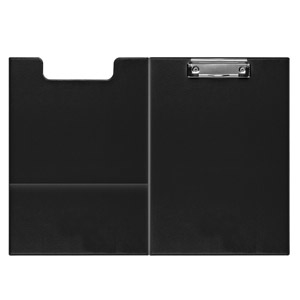 Clip board with cover FOROFIS A4 black PVC
