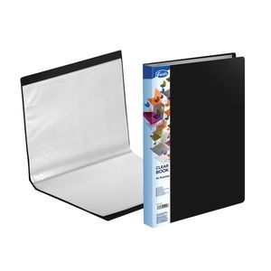 Transparent book A4 FOROFIS 0.70mm cover w/40 transp.pockets 0.03mm (black) PVC
