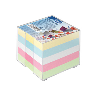 Memo notes 9x9cm 800sh. 5 pastel col., with stand FOROFIS