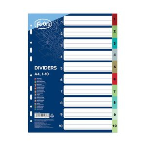 Dividers A4 10col. 0.13mm FOROFIS