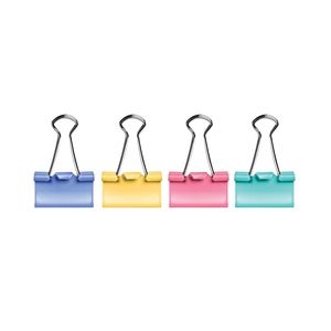 Binder clips FOROFIS 25mm 12pcs. colored