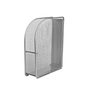 Magazine holder Iron Mesh FOROFIS for A4 format (silver)