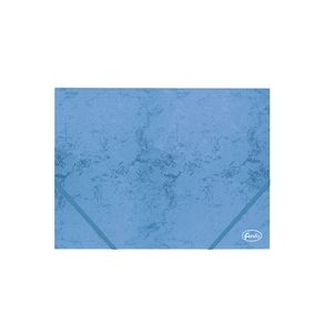Folder flat cardboard FOROFIS A4 350g/m2 w/elast.bands (blue)