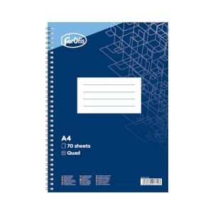 Notebook A4 squared 70sh. spiral bound FOROFIS