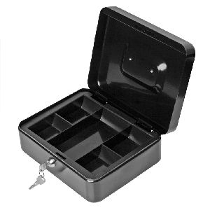 Cash box FOROFIS 25x18x9cm metal (black)