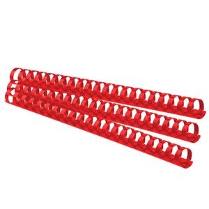 Binding comb 20mm 175sheets FOROFIS red 100pcs plastic