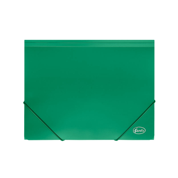 Папка-бокс A4*3cm FOROFIS 0.60mm на эласт.резинках, ширина 30мм (зеленая) пластиковая