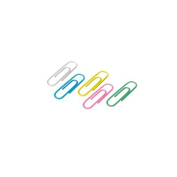 Paper clips 28mm FOROFIS colored round 100pcs /paper box