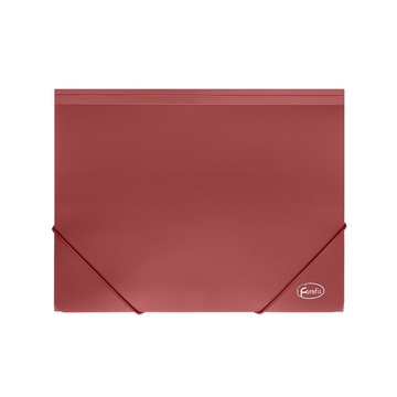 Document case A4*3cm FOROFIS 0.60mm w/elast.bands, width 30mm (red) plastic