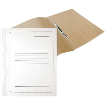 Папка-скоросшиватель А4 картон, белая FOROFIS