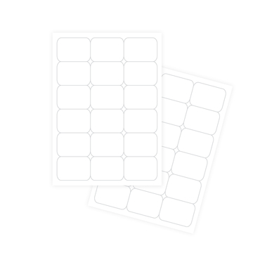 Self-adhesive white labels FOROFIS 63.5x46.6mm A4 100sh.