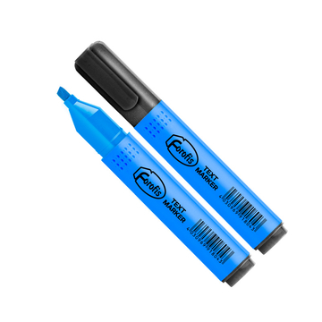 Text marker blue chisel tip 1-4mm FOROFIS