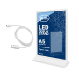 Настольный LED-дисплей A5, аккумуляторный, белый FOROFIS