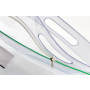 Zipper bag A4, two pockets 0.17mm PVC assorted