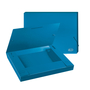 Папка-бокс A4*3cm FOROFIS 0.60mm на эласт.резинках, ширина 30мм (синяя) пластиковая