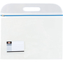 Zipper bag A4, two pockets 0.17mm PVC assorted