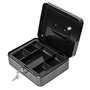 Cash box FOROFIS 25x18x9cm metal (black)