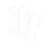 Self-adhesive white labels FOROFIS 99.1x38.1mm A4 100sh.